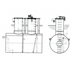Резервуары горизонтальные стальные цилиндрические РГС-100