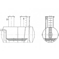 Резервуар стальной горизонтальный цилиндрический РГС-16