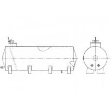 Резервуар стальной горизонтальный цилиндрический РГС-50