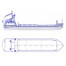 Резервуары (танки) стальные прямоугольные самоходного сухогрузно-наливного судна СПН-685-Б